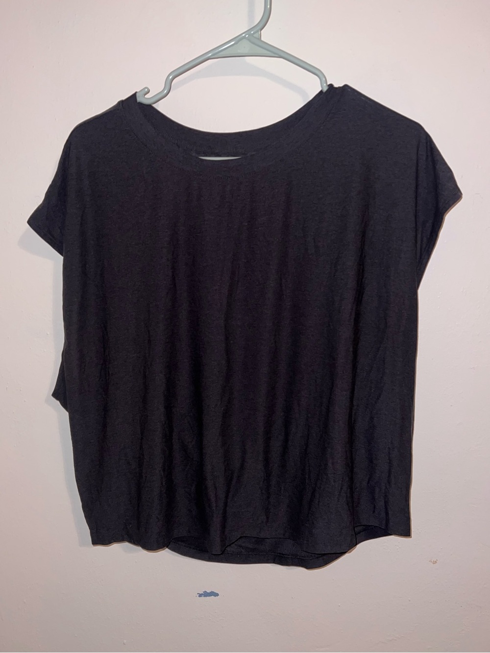Everyday Black Women's Tee - Classic Crew Neck- Activewear with open back